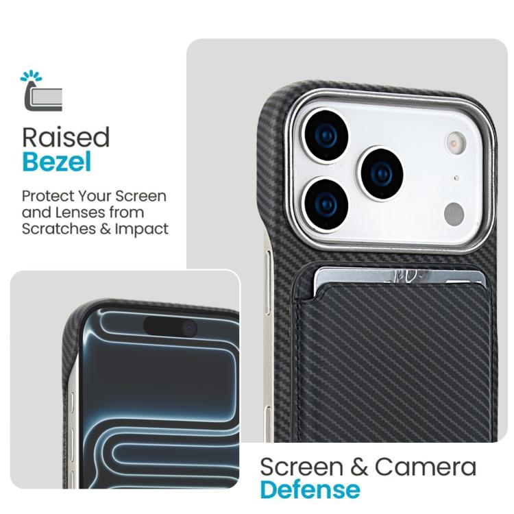 Carbon Fiber MagSafe Magnetic Card Holder Phone Case, For iPhone 17 Pro Max, For iPhone 17 Pro, For iPhone 17, For iPhone Air, For iPhone 16 Pro Max, iPhone 16 Pro, For iPhone 16 Plus, For iPhone 16, For iPhone 15 Pro Max