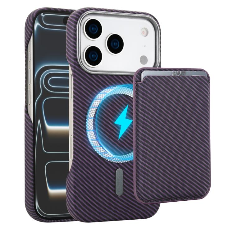 Carbon Fiber MagSafe Magnetic Card Holder Phone Case, For iPhone 17 Pro Max, For iPhone 17 Pro, For iPhone 17, For iPhone Air, For iPhone 16 Pro Max, iPhone 16 Pro, For iPhone 16 Plus, For iPhone 16, For iPhone 15 Pro Max