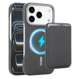 Carbon Fiber MagSafe Magnetic Card Holder Phone Case, For iPhone 17 Pro Max, For iPhone 17 Pro, For iPhone 17, For iPhone Air, For iPhone 16 Pro Max, iPhone 16 Pro, For iPhone 16 Plus, For iPhone 16, For iPhone 15 Pro Max