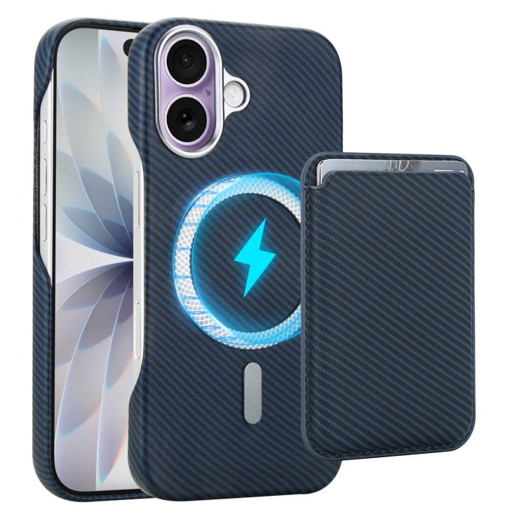 Carbon Fiber MagSafe Magnetic Card Holder Phone Case, For iPhone 17 Pro Max, For iPhone 17 Pro, For iPhone 17, For iPhone Air, For iPhone 16 Pro Max, iPhone 16 Pro, For iPhone 16 Plus, For iPhone 16, For iPhone 15 Pro Max