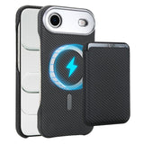 Carbon Fiber MagSafe Magnetic Card Holder Phone Case, For iPhone 17 Pro Max, For iPhone 17 Pro, For iPhone 17, For iPhone Air, For iPhone 16 Pro Max, iPhone 16 Pro, For iPhone 16 Plus, For iPhone 16, For iPhone 15 Pro Max