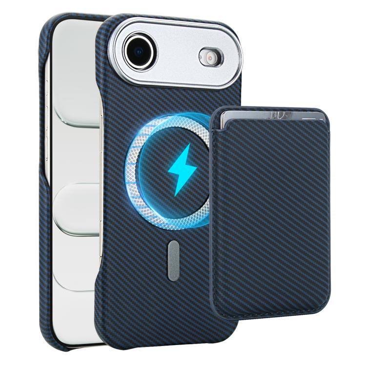 Carbon Fiber MagSafe Magnetic Card Holder Phone Case, For iPhone 17 Pro Max, For iPhone 17 Pro, For iPhone 17, For iPhone Air, For iPhone 16 Pro Max, iPhone 16 Pro, For iPhone 16 Plus, For iPhone 16, For iPhone 15 Pro Max