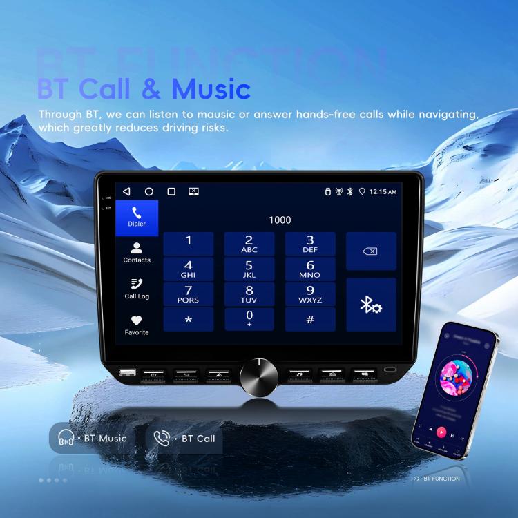 10 inch Screen Android 15 Car Navigation Audio Video Integrated Machine, Standard, Standard+AHD+Microphone