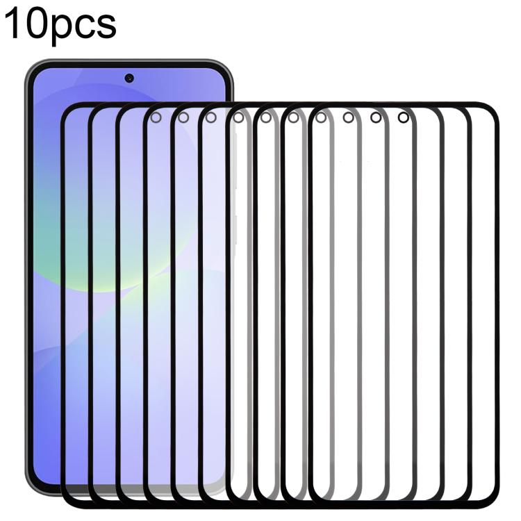 10pcs Front Screen Outer Glass Lens with OCA Optically Clear Adhesive, For Galaxy S26+ SM-S947B, For Galaxy M07 SM-M075F, For Galaxy M17 SM-M176B, For Galaxy S26 SM-S942B, For Galaxy A57 SM-A576B, For Galaxy A37 SM-A376B, For Galaxy S25 FE SM-S731B    ...