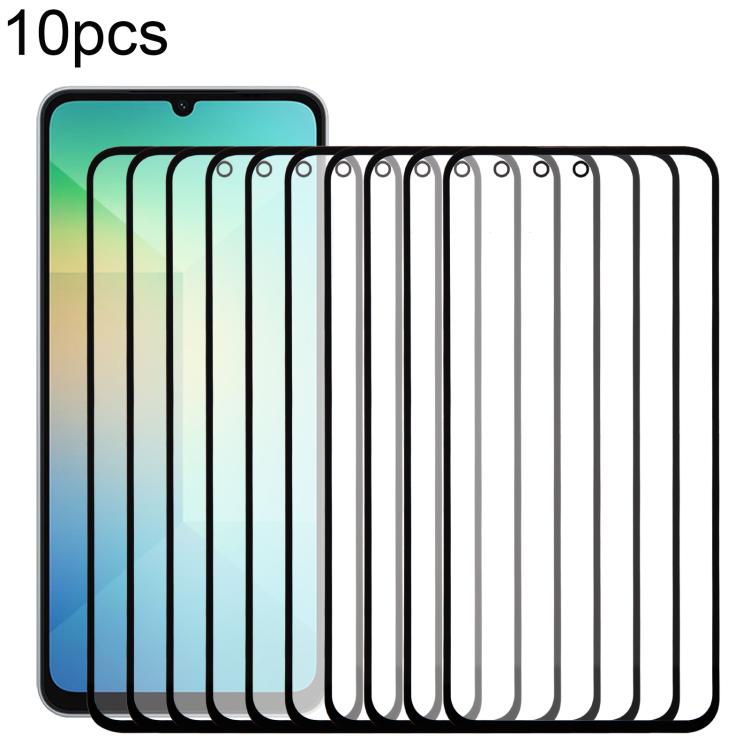 10pcs Front Screen Outer Glass Lens with OCA Optically Clear Adhesive, For Galaxy S26+ SM-S947B, For Galaxy M07 SM-M075F, For Galaxy M17 SM-M176B, For Galaxy S26 SM-S942B, For Galaxy A57 SM-A576B, For Galaxy A37 SM-A376B, For Galaxy S25 FE SM-S731B    ...