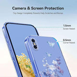 Flower Pattern Painted TPU Phone Case, For iPhone X / XS, For iPhone XR, For iPhone XS Max, For iPhone 8 Plus / 7 Plus