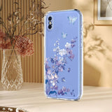 Flower Pattern Painted TPU Phone Case, For iPhone X / XS, For iPhone XR, For iPhone XS Max, For iPhone 8 Plus / 7 Plus