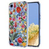 Flower Pattern Painted TPU Phone Case, For iPhone X / XS, For iPhone XR, For iPhone XS Max, For iPhone 8 Plus / 7 Plus