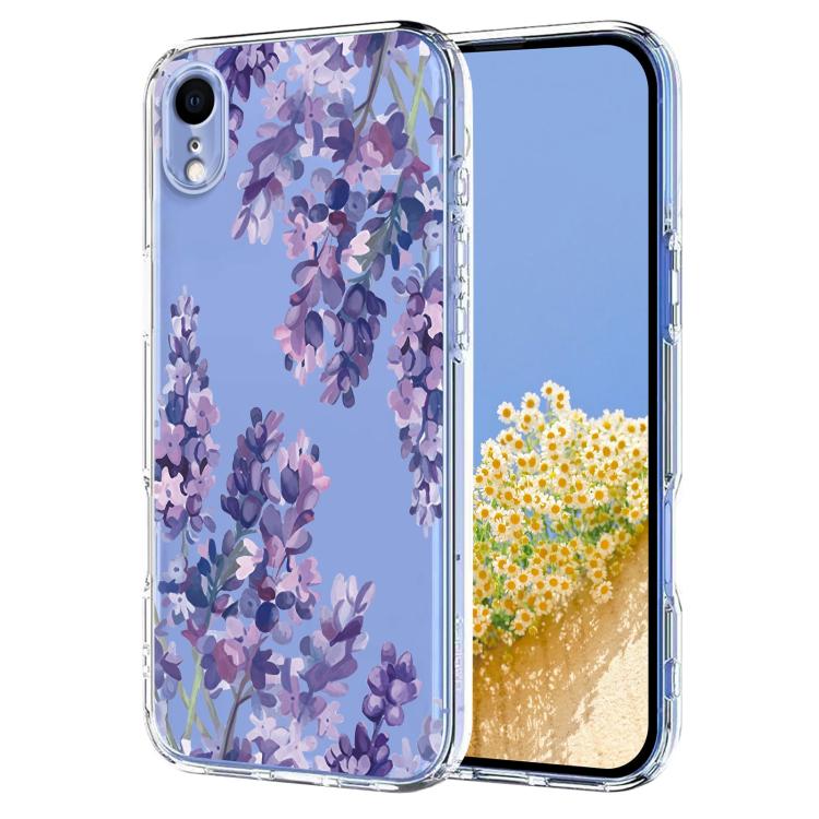 Flower Pattern Painted TPU Phone Case, For iPhone X / XS, For iPhone XR, For iPhone XS Max, For iPhone 8 Plus / 7 Plus