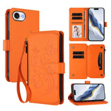 Butterfly Love Flower Multi-card Zipper Wallet Leather Phone Case, For iPhone 17e / 16e, For iPhone 17 Pro Max, For iPhone 17 Pro, For iPhone 17, For iPhone Air, For iPhone 16 Pro Max