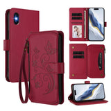 Butterfly Love Flower Multi-card Zipper Wallet Leather Phone Case, For iPhone 11 Pro Max, For iPhone 11, For iPhone 11 Pro, For iPhone X / XS, For iPhone XR, For iPhone XS Max