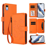 Butterfly Love Flower Multi-card Zipper Wallet Leather Phone Case, For iPhone 11 Pro Max, For iPhone 11, For iPhone 11 Pro, For iPhone X / XS, For iPhone XR, For iPhone XS Max