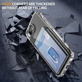 Crystal Clear Card Slot PC Hybrid TPU Phone Case, For iPhone 17e / 16e, For iPhone 17 Pro Max, For iPhone 17 Pro, For iPhone 17, For iPhone Air