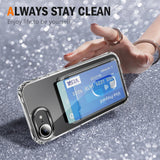 Crystal Clear Card Slot PC Hybrid TPU Phone Case, For iPhone 17e / 16e, For iPhone 17 Pro Max, For iPhone 17 Pro, For iPhone 17, For iPhone Air