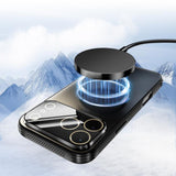 ABEEL Heat Dissipation Frosted MagSafe Phone Case with Lens Film, For iPhone 17e / 16e, For iPhone 17 Pro Max, For iPhone 17 Pro, For iPhone 17, For iPhone Air, For iPhone 16 Pro Max, For iPhone 16 Pro, For iPhone 16 Plus