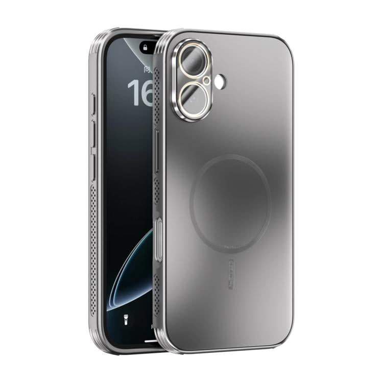 ABEEL Heat Dissipation Frosted MagSafe Phone Case with Lens Film, For iPhone 16, For iPhone 15 Pro Max, For iPhone 15 Pro, For iPhone 15 Plus, For iPhone 15, For iPhone 14 Plus, For iPhone 14, For iPhone 14 Pro