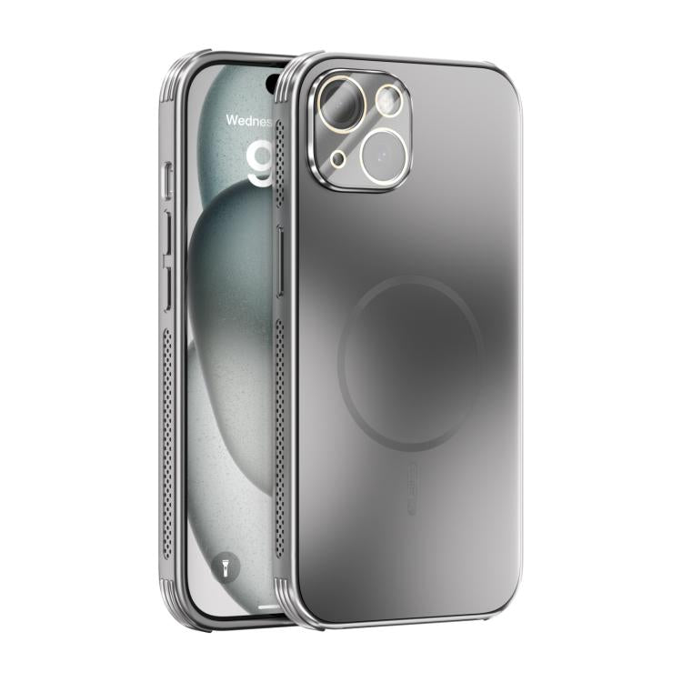 ABEEL Heat Dissipation Frosted MagSafe Phone Case with Lens Film, For iPhone 16, For iPhone 15 Pro Max, For iPhone 15 Pro, For iPhone 15 Plus, For iPhone 15, For iPhone 14 Plus, For iPhone 14, For iPhone 14 Pro