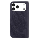 Retro Skin Feel Butterflies Embossing Horizontal Flip Leather Phone Case, For iPhone 17 Pro Max, For iPhone 17 Pro, For iPhone 17, For iPhone Air