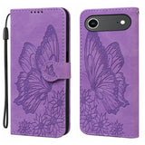 Retro Skin Feel Butterflies Embossing Horizontal Flip Leather Phone Case, For iPhone 17 Pro Max, For iPhone 17 Pro, For iPhone 17, For iPhone Air