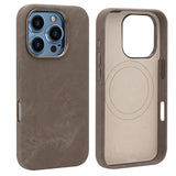 VIETAO Retro Denim Texture PU Leather MagSafe Phone Case, For iPhone 17 Pro Max, For iPhone 17 Pro, For iPhone 17, For iPhone Air, For iPhone 16 Pro Max, For iPhone 16 Pro, For iPhone 16, For iPhone 15 Pro Max