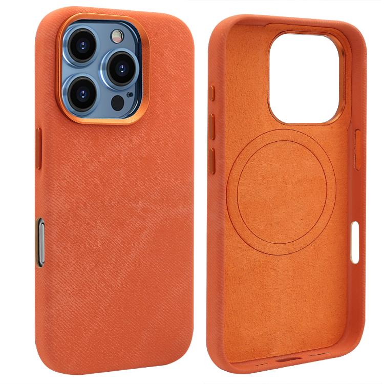 VIETAO Retro Denim Texture PU Leather MagSafe Phone Case, For iPhone 17 Pro Max, For iPhone 17 Pro, For iPhone 17, For iPhone Air, For iPhone 16 Pro Max, For iPhone 16 Pro, For iPhone 16, For iPhone 15 Pro Max