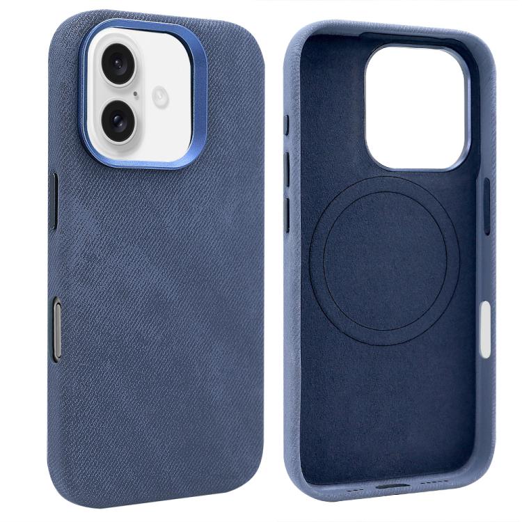 VIETAO Retro Denim Texture PU Leather MagSafe Phone Case, For iPhone 17 Pro Max, For iPhone 17 Pro, For iPhone 17, For iPhone Air, For iPhone 16 Pro Max, For iPhone 16 Pro, For iPhone 16, For iPhone 15 Pro Max