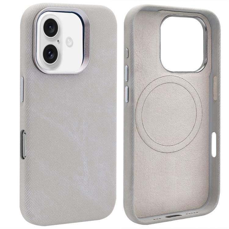 VIETAO Retro Denim Texture PU Leather MagSafe Phone Case, For iPhone 17 Pro Max, For iPhone 17 Pro, For iPhone 17, For iPhone Air, For iPhone 16 Pro Max, For iPhone 16 Pro, For iPhone 16, For iPhone 15 Pro Max