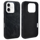 VIETAO Retro Denim Texture PU Leather MagSafe Phone Case, For iPhone 17 Pro Max, For iPhone 17 Pro, For iPhone 17, For iPhone Air, For iPhone 16 Pro Max, For iPhone 16 Pro, For iPhone 16, For iPhone 15 Pro Max