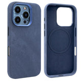 VIETAO Retro Denim Texture PU Leather MagSafe Phone Case, For iPhone 17 Pro Max, For iPhone 17 Pro, For iPhone 17, For iPhone Air, For iPhone 16 Pro Max, For iPhone 16 Pro, For iPhone 16, For iPhone 15 Pro Max