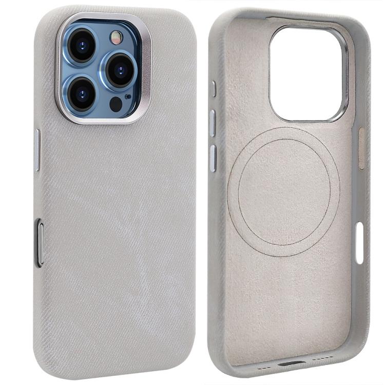 VIETAO Retro Denim Texture PU Leather MagSafe Phone Case, For iPhone 17 Pro Max, For iPhone 17 Pro, For iPhone 17, For iPhone Air, For iPhone 16 Pro Max, For iPhone 16 Pro, For iPhone 16, For iPhone 15 Pro Max