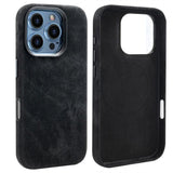 VIETAO Retro Denim Texture PU Leather MagSafe Phone Case, For iPhone 17 Pro Max, For iPhone 17 Pro, For iPhone 17, For iPhone Air, For iPhone 16 Pro Max, For iPhone 16 Pro, For iPhone 16, For iPhone 15 Pro Max