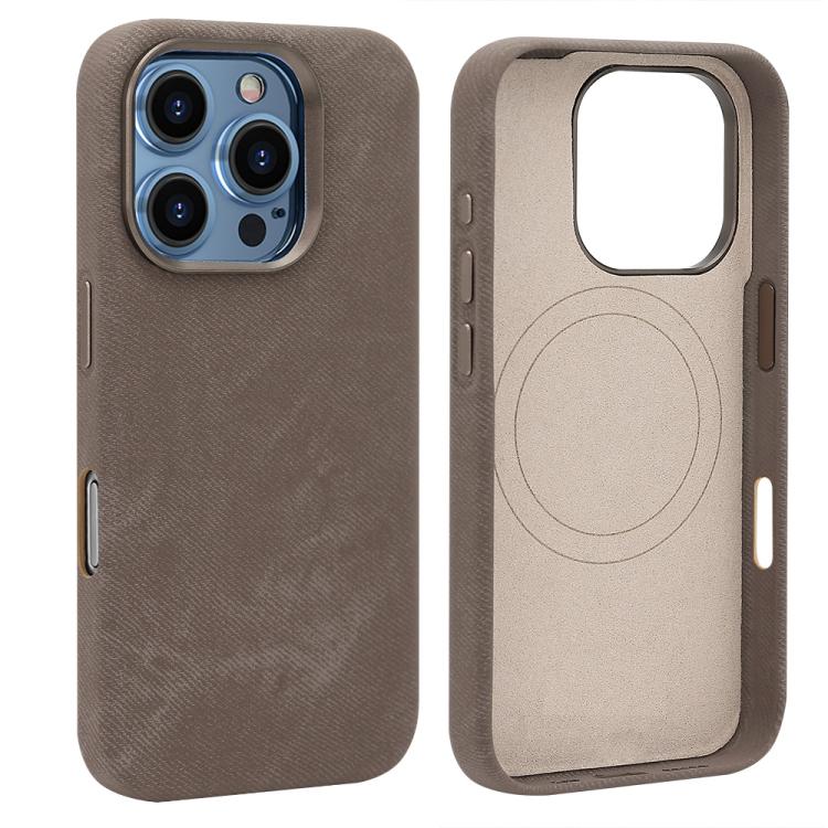 VIETAO Retro Denim Texture PU Leather MagSafe Phone Case, For iPhone 15 Pro, For iPhone 15, For iPhone 14, For iPhone 14 Pro, For iPhone 14 Pro Max, For iPhone 13 Pro Max, For iPhone 13 Pro, For iPhone 13