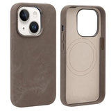 VIETAO Retro Denim Texture PU Leather MagSafe Phone Case, For iPhone 15 Pro, For iPhone 15, For iPhone 14, For iPhone 14 Pro, For iPhone 14 Pro Max, For iPhone 13 Pro Max, For iPhone 13 Pro, For iPhone 13