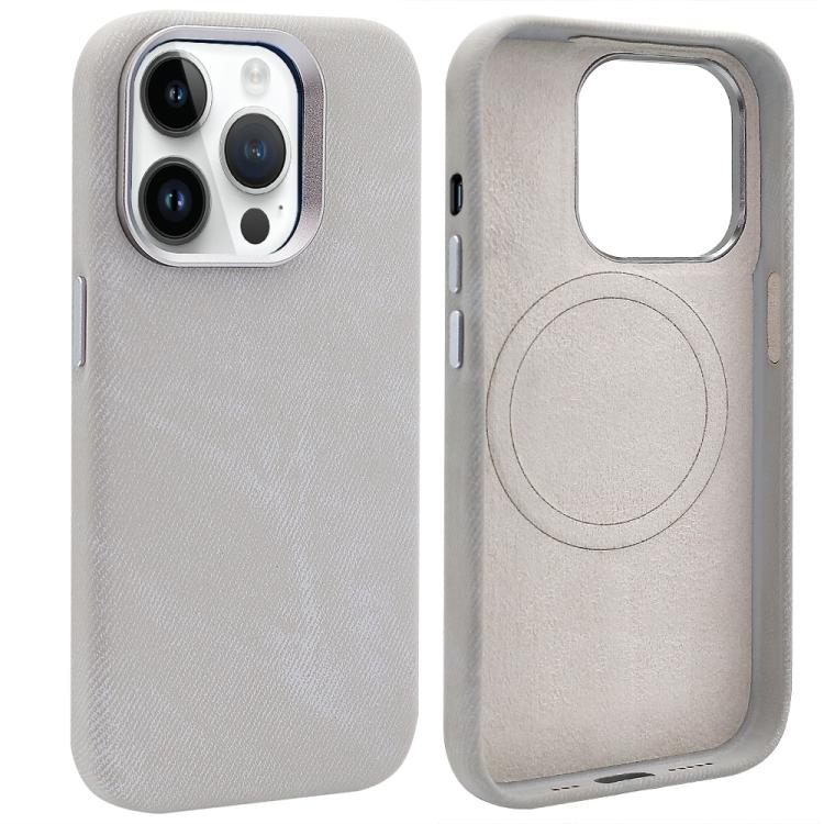 VIETAO Retro Denim Texture PU Leather MagSafe Phone Case, For iPhone 15 Pro, For iPhone 15, For iPhone 14, For iPhone 14 Pro, For iPhone 14 Pro Max, For iPhone 13 Pro Max, For iPhone 13 Pro, For iPhone 13