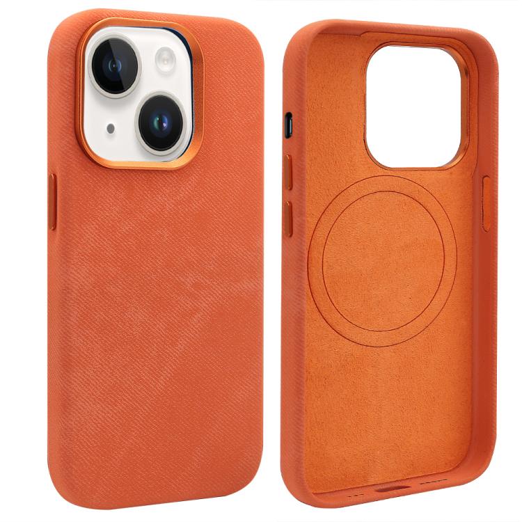 VIETAO Retro Denim Texture PU Leather MagSafe Phone Case, For iPhone 15 Pro, For iPhone 15, For iPhone 14, For iPhone 14 Pro, For iPhone 14 Pro Max, For iPhone 13 Pro Max, For iPhone 13 Pro, For iPhone 13