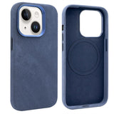 VIETAO Retro Denim Texture PU Leather MagSafe Phone Case, For iPhone 15 Pro, For iPhone 15, For iPhone 14, For iPhone 14 Pro, For iPhone 14 Pro Max, For iPhone 13 Pro Max, For iPhone 13 Pro, For iPhone 13