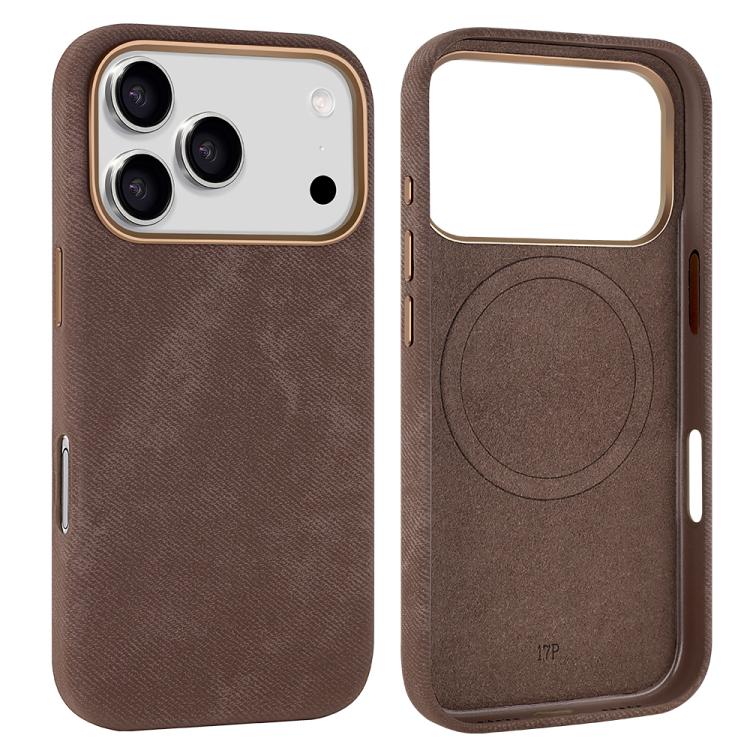 VIETAO Retro Denim Texture PU Leather MagSafe Phone Case, For iPhone 17 Pro Max, For iPhone 17 Pro, For iPhone 17, For iPhone Air, For iPhone 16 Pro Max, For iPhone 16 Pro, For iPhone 16, For iPhone 15 Pro Max