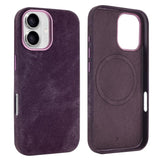 VIETAO Retro Denim Texture PU Leather MagSafe Phone Case, For iPhone 17 Pro Max, For iPhone 17 Pro, For iPhone 17, For iPhone Air, For iPhone 16 Pro Max, For iPhone 16 Pro, For iPhone 16, For iPhone 15 Pro Max