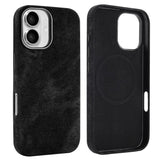 VIETAO Retro Denim Texture PU Leather MagSafe Phone Case, For iPhone 17 Pro Max, For iPhone 17 Pro, For iPhone 17, For iPhone Air, For iPhone 16 Pro Max, For iPhone 16 Pro, For iPhone 16, For iPhone 15 Pro Max