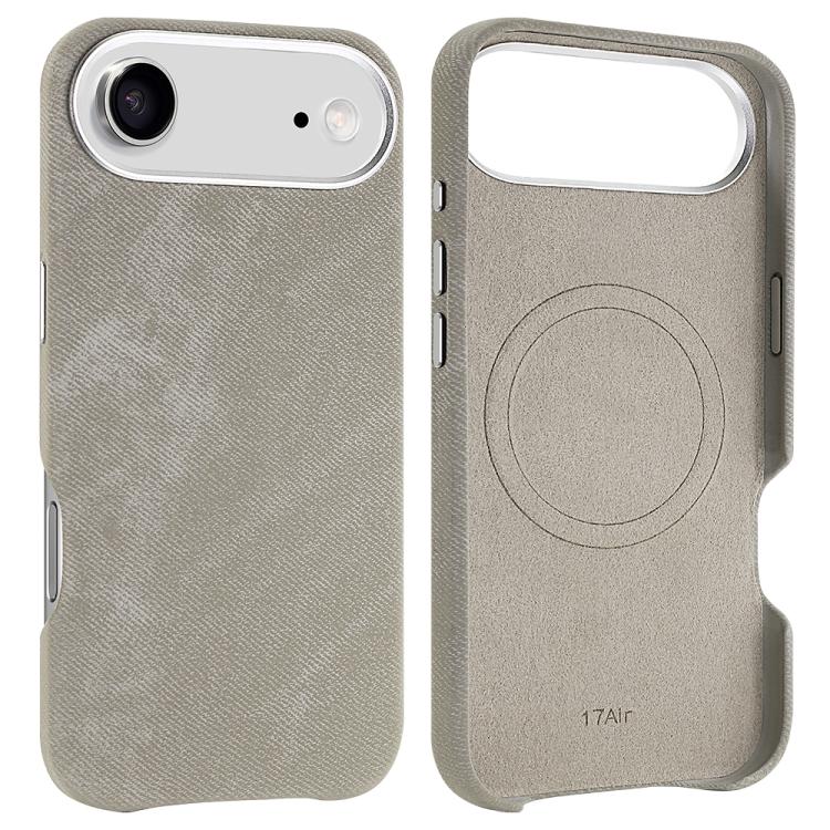 VIETAO Retro Denim Texture PU Leather MagSafe Phone Case, For iPhone 17 Pro Max, For iPhone 17 Pro, For iPhone 17, For iPhone Air, For iPhone 16 Pro Max, For iPhone 16 Pro, For iPhone 16, For iPhone 15 Pro Max