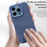 VIETAO Retro Denim Texture PU Leather MagSafe Phone Case, For iPhone 17 Pro Max, For iPhone 17 Pro, For iPhone 17, For iPhone Air, For iPhone 16 Pro Max, For iPhone 16 Pro, For iPhone 16, For iPhone 15 Pro Max