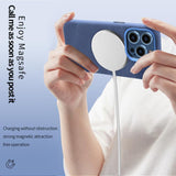 VIETAO Retro Denim Texture PU Leather MagSafe Phone Case, For iPhone 15 Pro, For iPhone 15, For iPhone 14, For iPhone 14 Pro, For iPhone 14 Pro Max, For iPhone 13 Pro Max, For iPhone 13 Pro, For iPhone 13