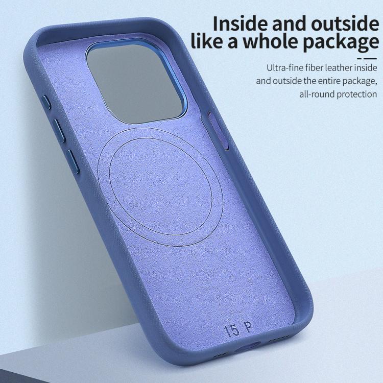 VIETAO Retro Denim Texture PU Leather MagSafe Phone Case, For iPhone 15 Pro, For iPhone 15, For iPhone 14, For iPhone 14 Pro, For iPhone 14 Pro Max, For iPhone 13 Pro Max, For iPhone 13 Pro, For iPhone 13