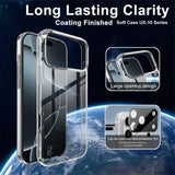 imak UX-10 Series Transparent Shockproof TPU Phone Case, For iPhone 17 Pro Max, For iPhone 17 Pro, For iPhone 17, For iPhone Air, For iPhone Air MagSafe
