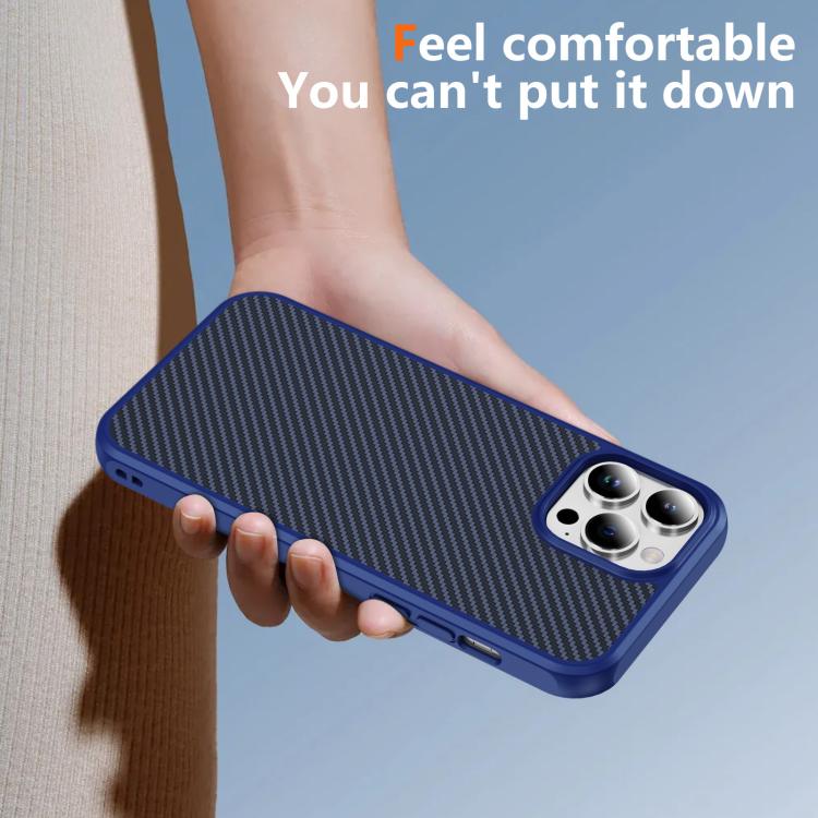 Carbon Fiber Texture Skin-feel MagSafe Phone Case, For iPhone 13 Pro Max, For iPhone 13 Pro