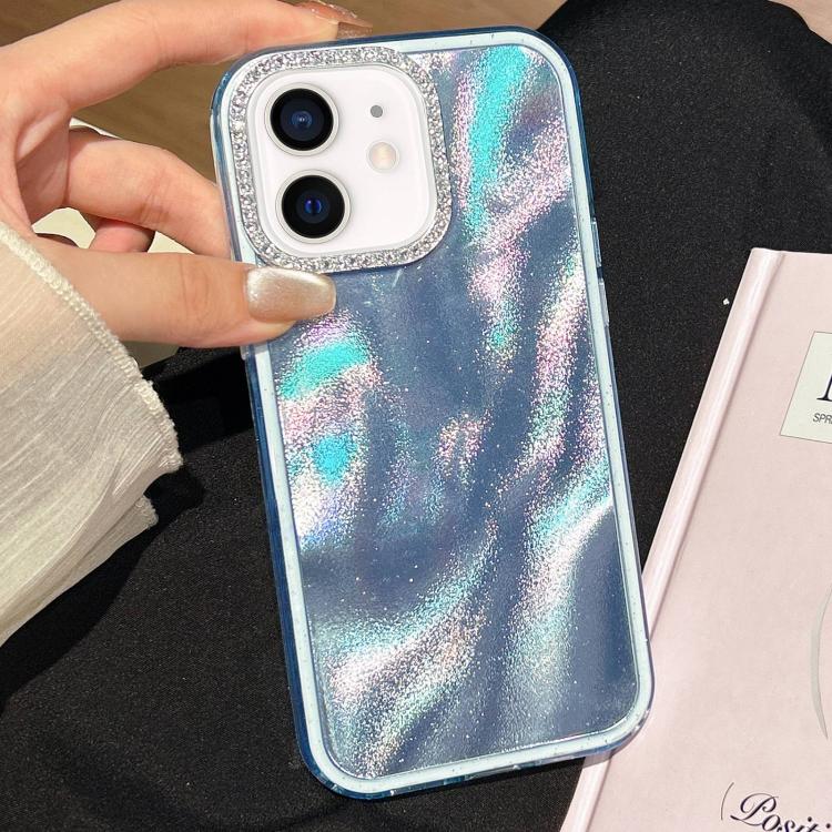 3 in 1 Diamond Lens Frame Quicksand Pattern Phone Case, For iPhone 13, For iPhone 12, For iPhone 12 Pro Max, For iPhone 12 Pro, For iPhone 11 Pro Max, For iPhone 11