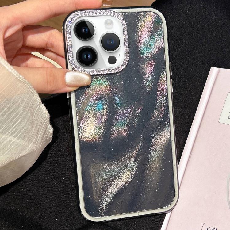 3 in 1 Diamond Lens Frame Quicksand Pattern Phone Case, For iPhone 13, For iPhone 12, For iPhone 12 Pro Max, For iPhone 12 Pro, For iPhone 11 Pro Max, For iPhone 11