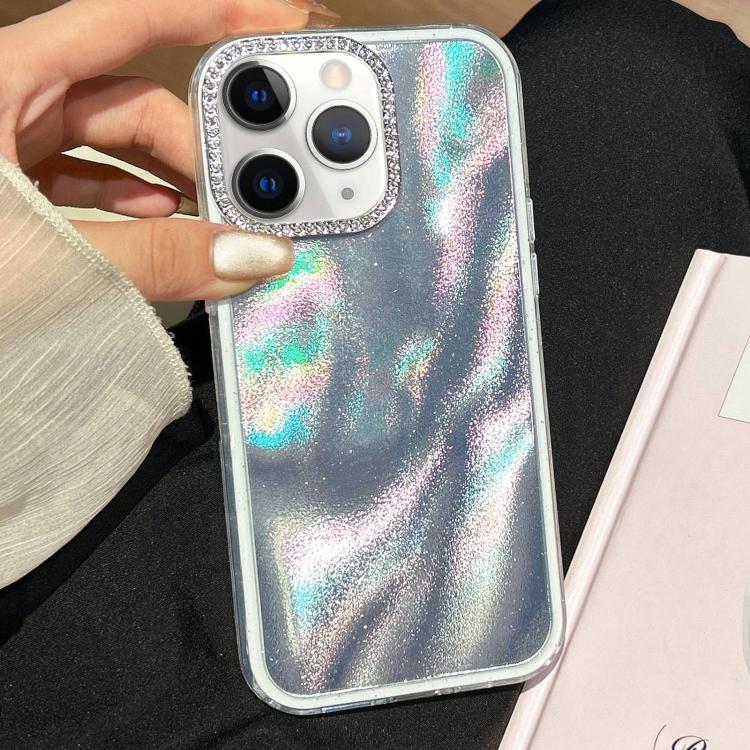3 in 1 Diamond Lens Frame Quicksand Pattern Phone Case, For iPhone 13, For iPhone 12, For iPhone 12 Pro Max, For iPhone 12 Pro, For iPhone 11 Pro Max, For iPhone 11