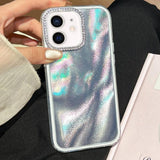 3 in 1 Diamond Lens Frame Quicksand Pattern Phone Case, For iPhone 13, For iPhone 12, For iPhone 12 Pro Max, For iPhone 12 Pro, For iPhone 11 Pro Max, For iPhone 11