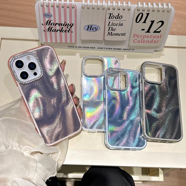 3 in 1 Diamond Lens Frame Quicksand Pattern Phone Case, For iPhone 13, For iPhone 12, For iPhone 12 Pro Max, For iPhone 12 Pro, For iPhone 11 Pro Max, For iPhone 11